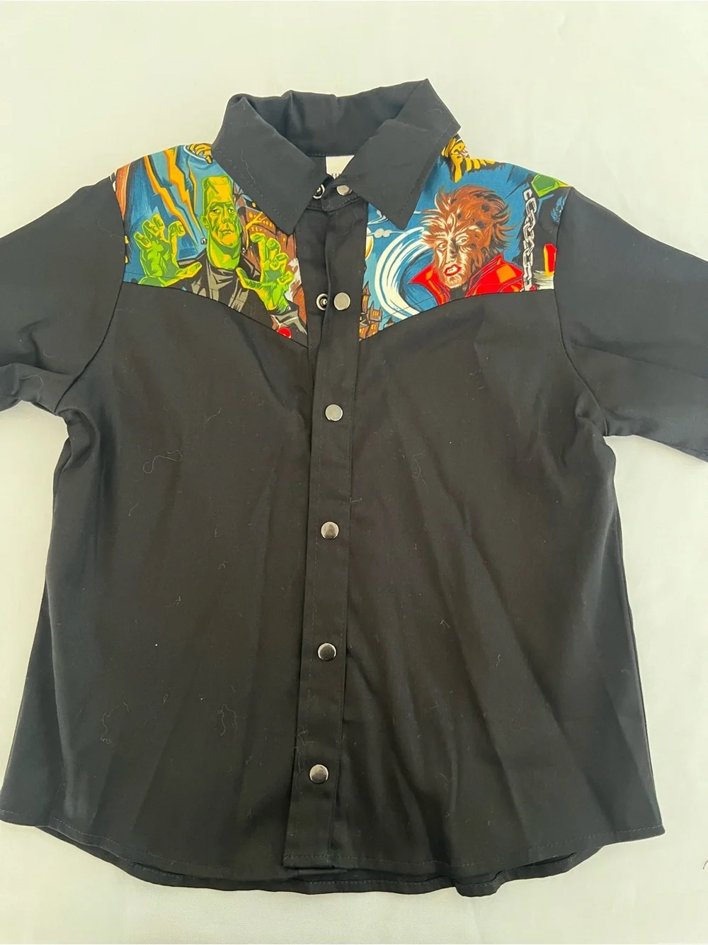 Hemet Kids Graphic Western Yoke Button-Up Shirt